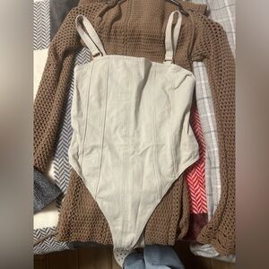 Tan bodysuit going out